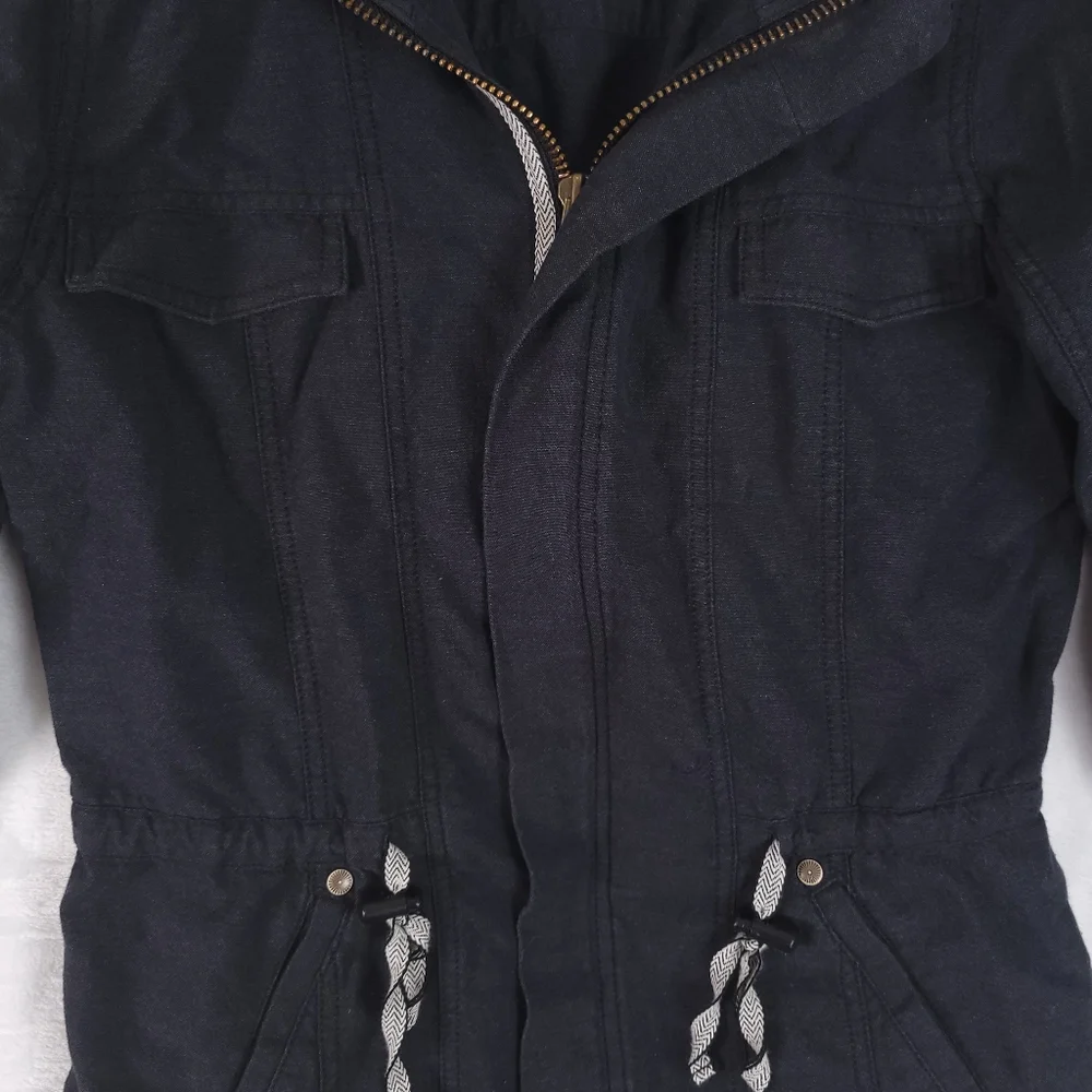 Cabi Jacket Gray Military Utility Weekend Anorak Cotton XS 209